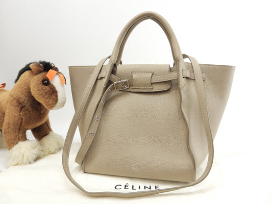 Celine Big Bag Small Leather Light Taupe Handbag in good condition @ 341