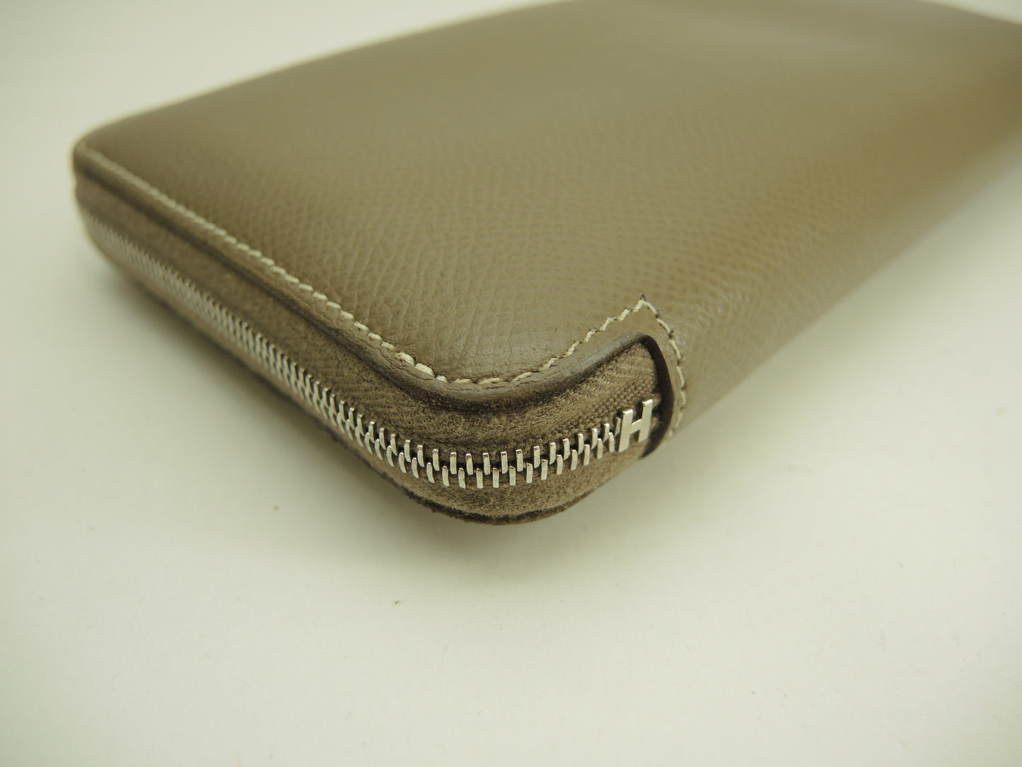 エルメス アザップロング シルクイン エプソン/エトープ ロングウォレット ジップ長財布@D