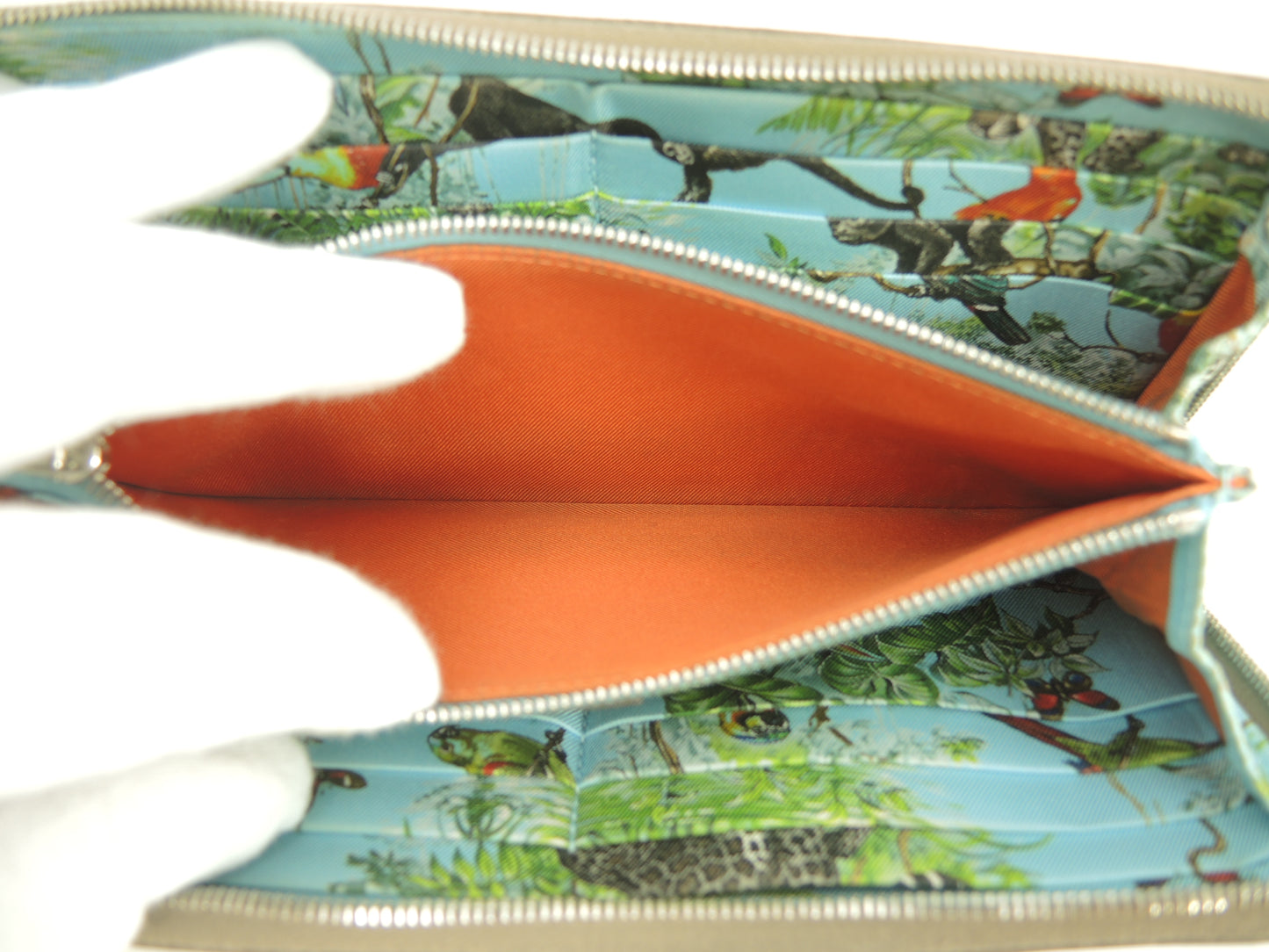 エルメス アザップロング シルクイン エプソン/エトープ ロングウォレット ジップ長財布@D