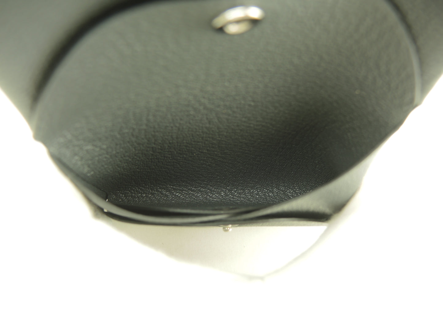 エルメス カルヴィデュオ シェーブル 濃灰 スモールウォレット ミニサイフ 新品@K
