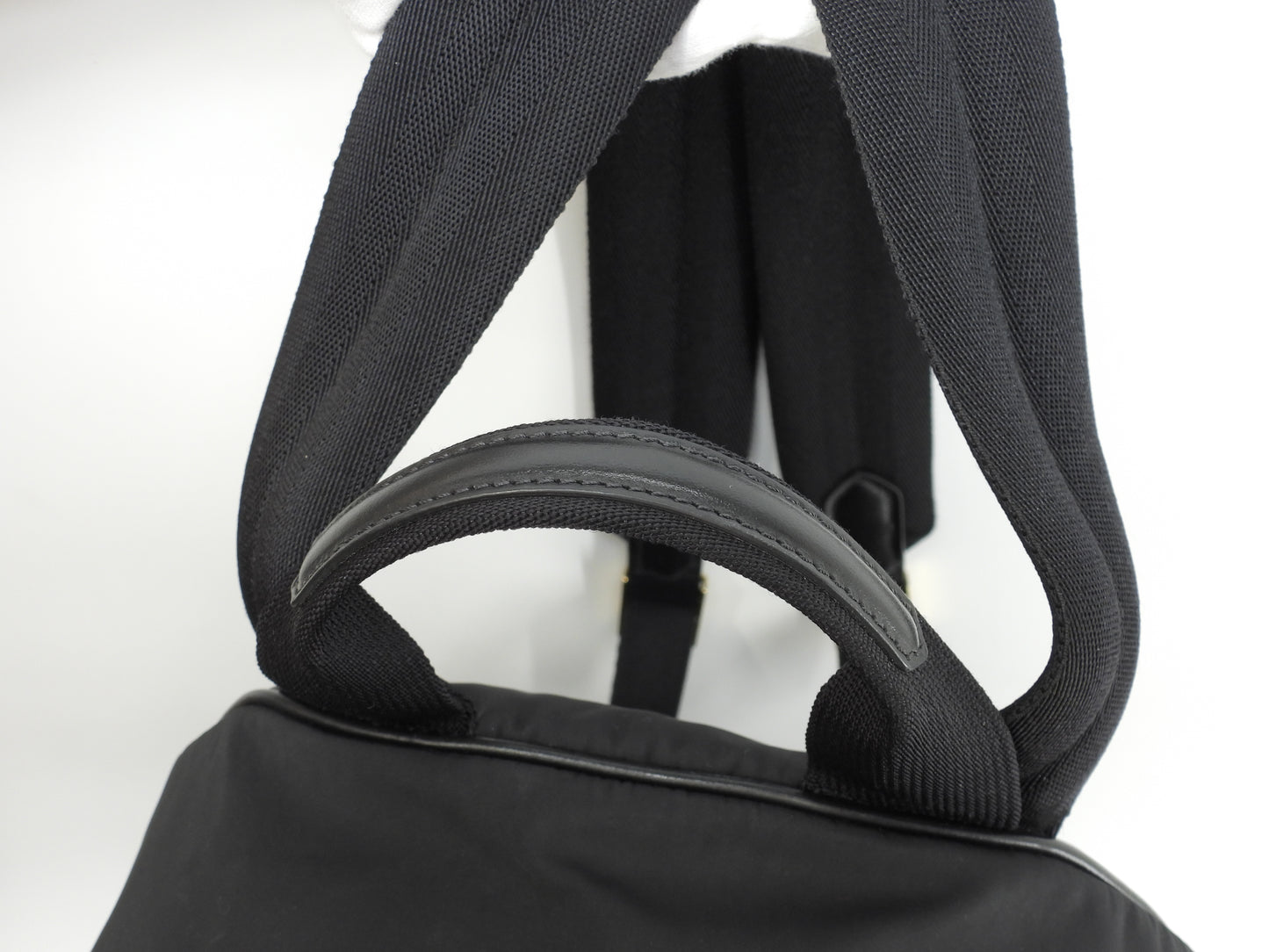 トムフォード バックパック バックリー ナイロン/レザー黒 リュックサック 美品@HO460T024AAU