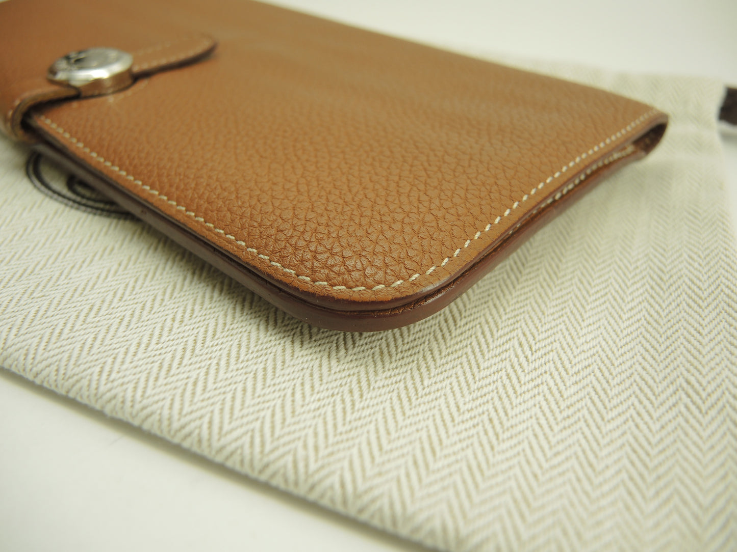 エルメス ドゴンロング トゴ ゴールド シルバー金具 2折長財布@T 3