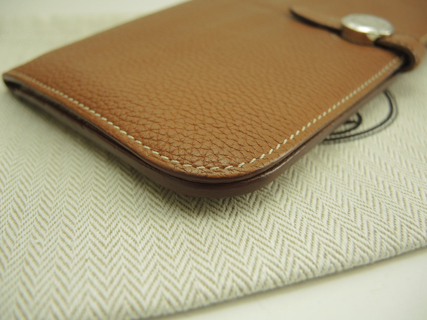 エルメス ドゴンロング トゴ ゴールド シルバー金具 2折長財布@T 3