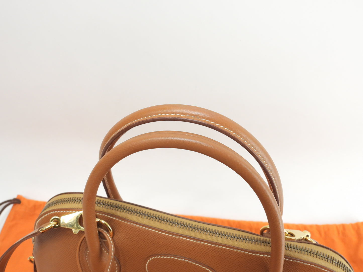 エルメス ボリード31 クシュベル/ゴールド ゴールド金具 s付ハンドバッグ@〇Y