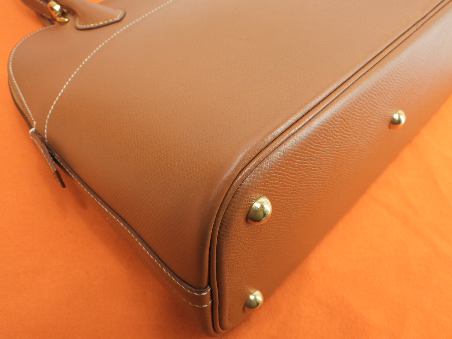 エルメス ボリード31 クシュベル/ゴールド ゴールド金具 s付ハンドバッグ@〇Y