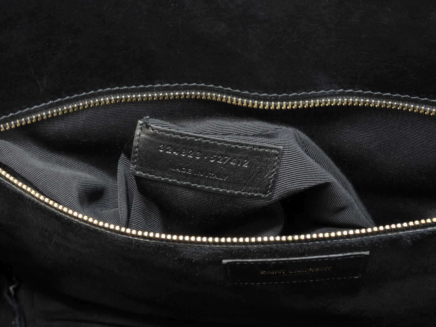 サンローラン サックドジュール スムースレザー 黒 トートバッグ ハンドバッグ YSL 美品@VLR324823-1013 2