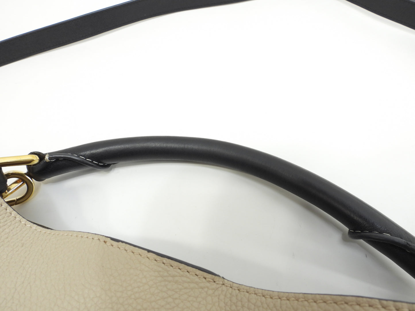 ロエベ Tバケット スモール レザー灰黒緑 2wayハンドバッグ ポシェット クロスボディ@261821