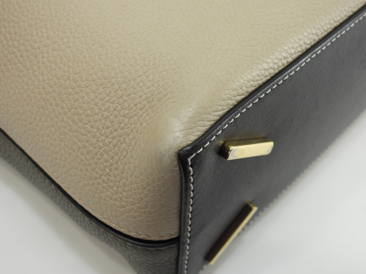 ロエベ Tバケット スモール レザー灰黒緑 2wayハンドバッグ ポシェット クロスボディ@261821