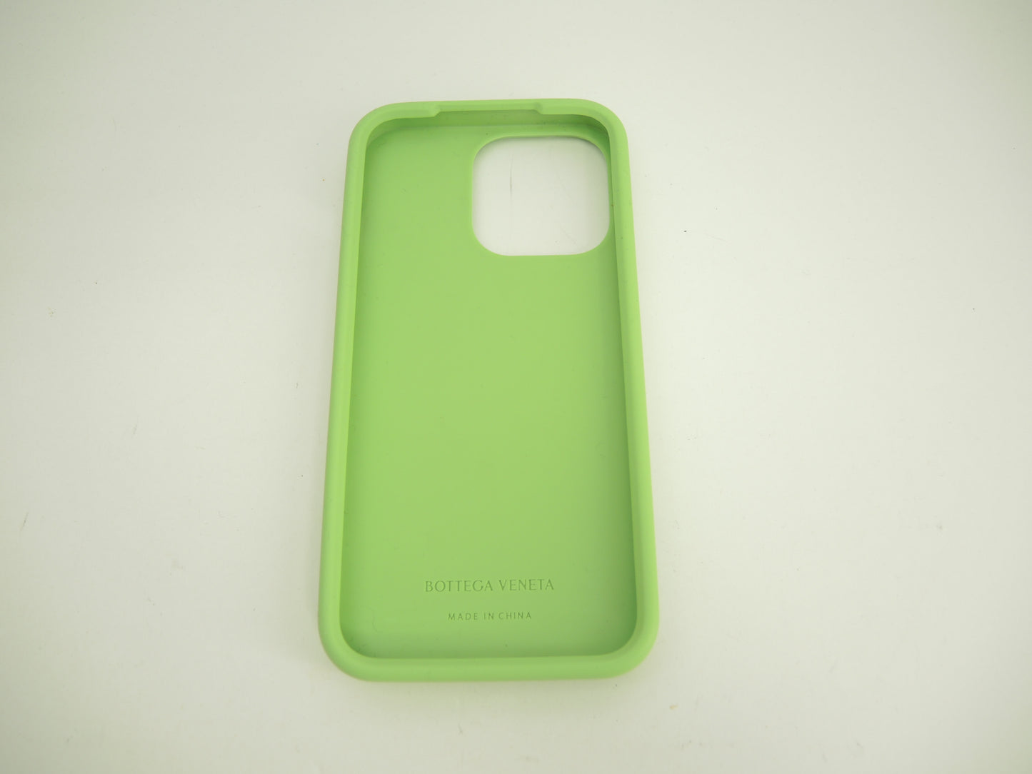 ボッテガヴェネタ iphone14Proケース 中イントレチャート シリコン薄緑 カバー@ 9