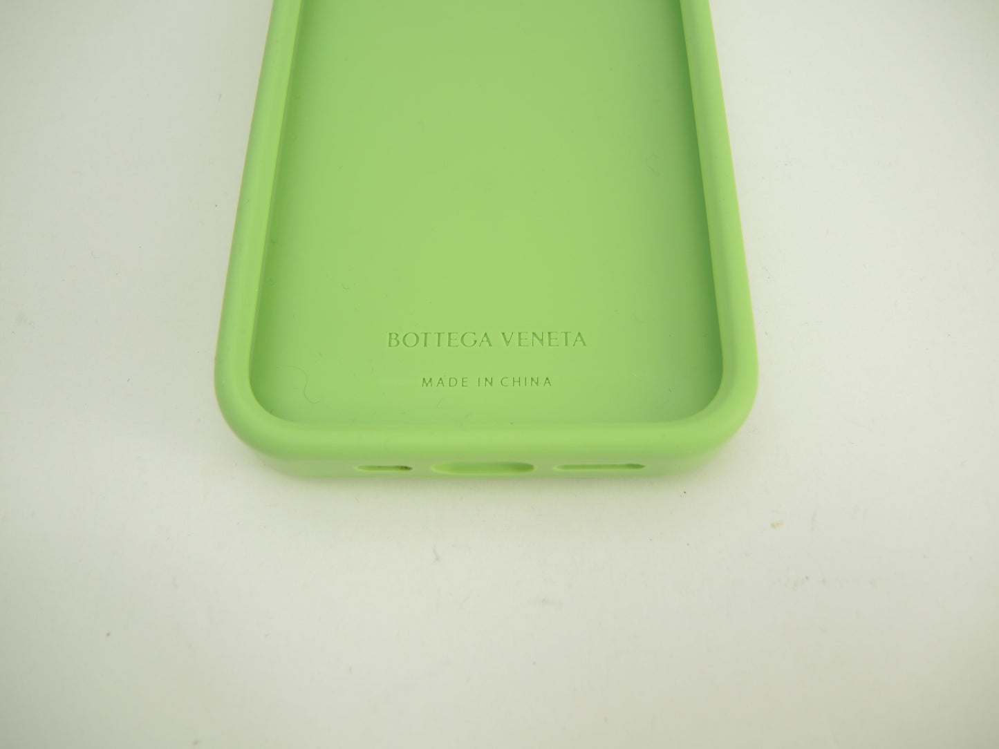 ボッテガヴェネタ iphone14Proケース 中イントレチャート シリコン薄緑 カバー@ 9