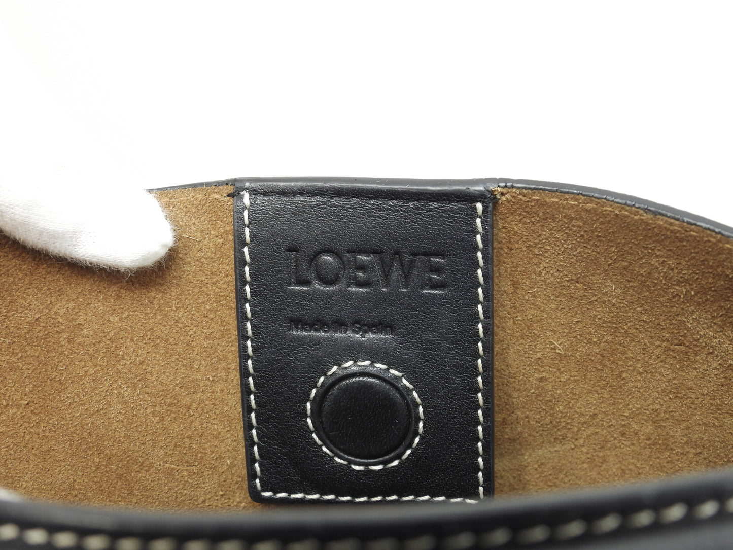 ロエベ Tバケット スモール レザー灰黒緑 2wayハンドバッグ ポシェット クロスボディ@261821