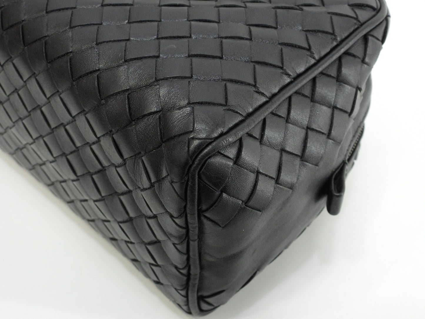 ボッテガヴェネタ クラッチ イントレチャート レザー黒 セカンドバッグ メンズポーチ 美品@ 259
