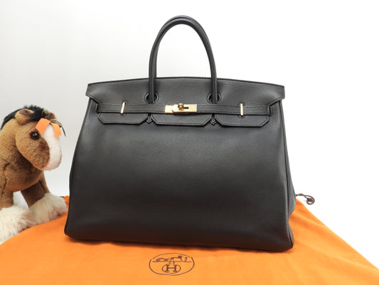 エルメス バーキン40 トゴ黒 ゴールド金具 メンズハンドバッグ トートバッグ 美品@□C 2