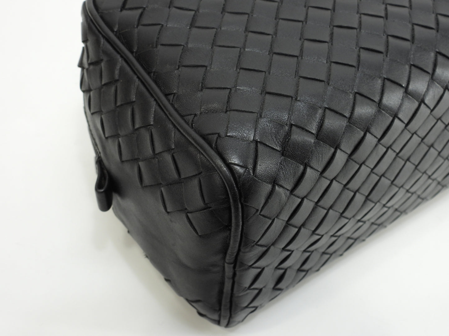 ボッテガヴェネタ クラッチ イントレチャート レザー黒 セカンドバッグ メンズポーチ 美品@ 259