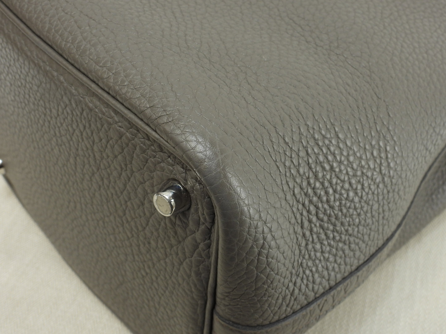 エルメス ピコタンロックPM トリヨンクレマンス エタン ハンドバッグ シルバー金具@A 6