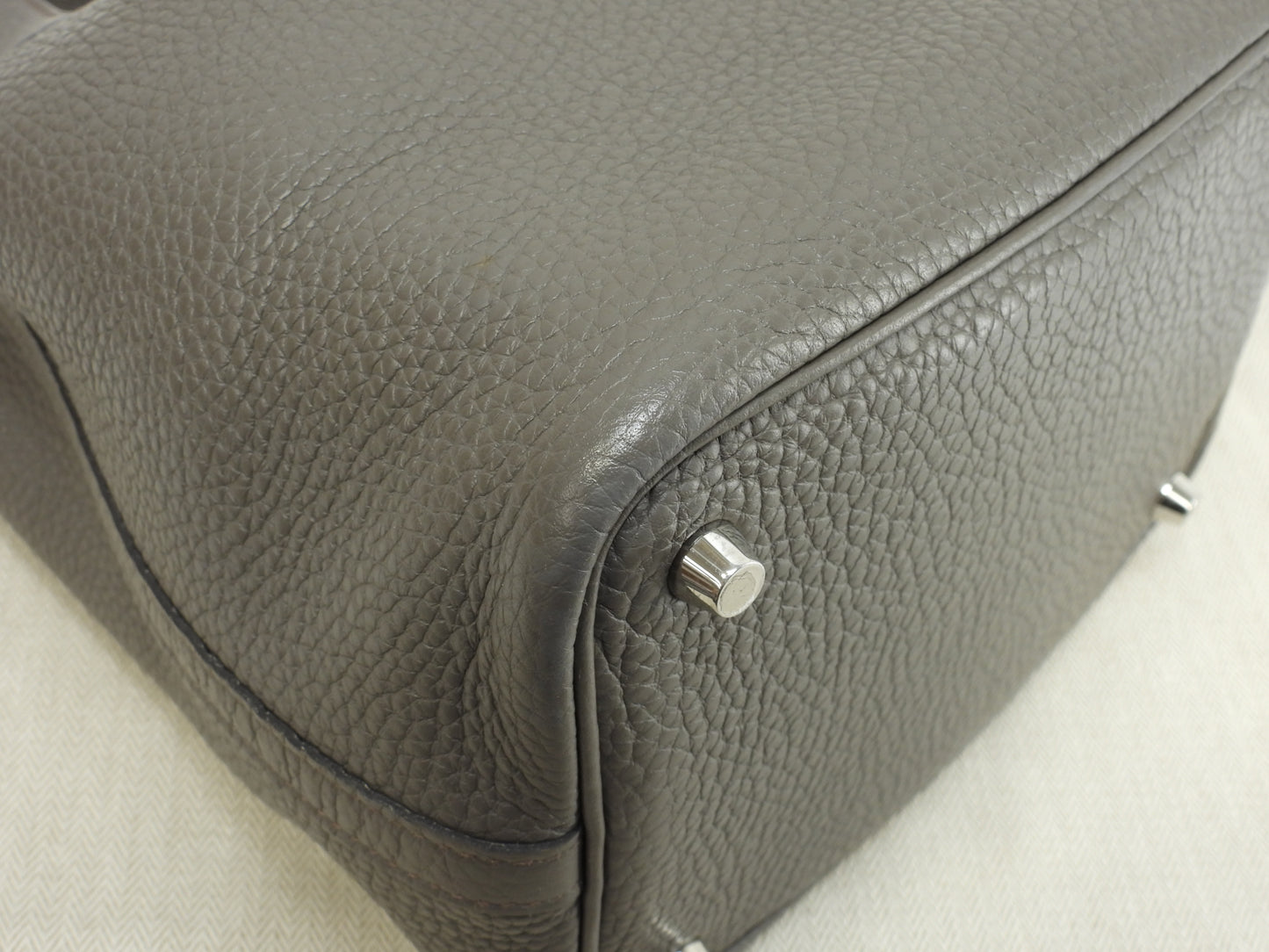 エルメス ピコタンロックPM トリヨンクレマンス エタン ハンドバッグ シルバー金具@A 6