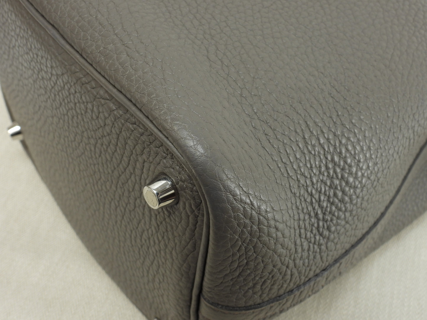 エルメス ピコタンロックPM トリヨンクレマンス エタン ハンドバッグ シルバー金具@A 6
