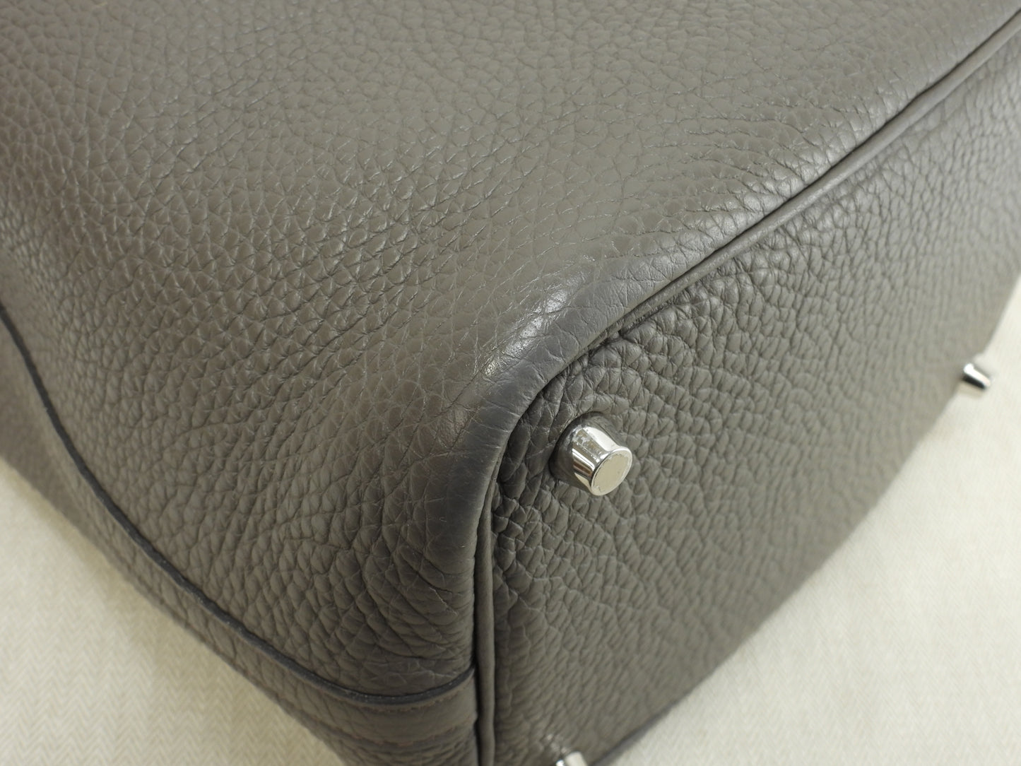 エルメス ピコタンロックPM トリヨンクレマンス エタン ハンドバッグ シルバー金具@A 6