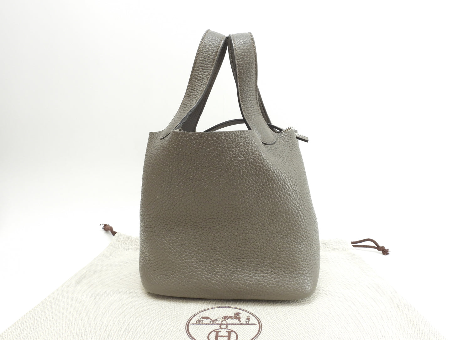 エルメス ピコタンロックPM トリヨンクレマンス エタン ハンドバッグ シルバー金具@A 6