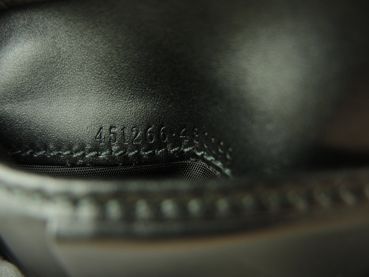 グッチ 2折財布 ウルフ GG黒 メンズ コンパクトウォレット 美品@ 3