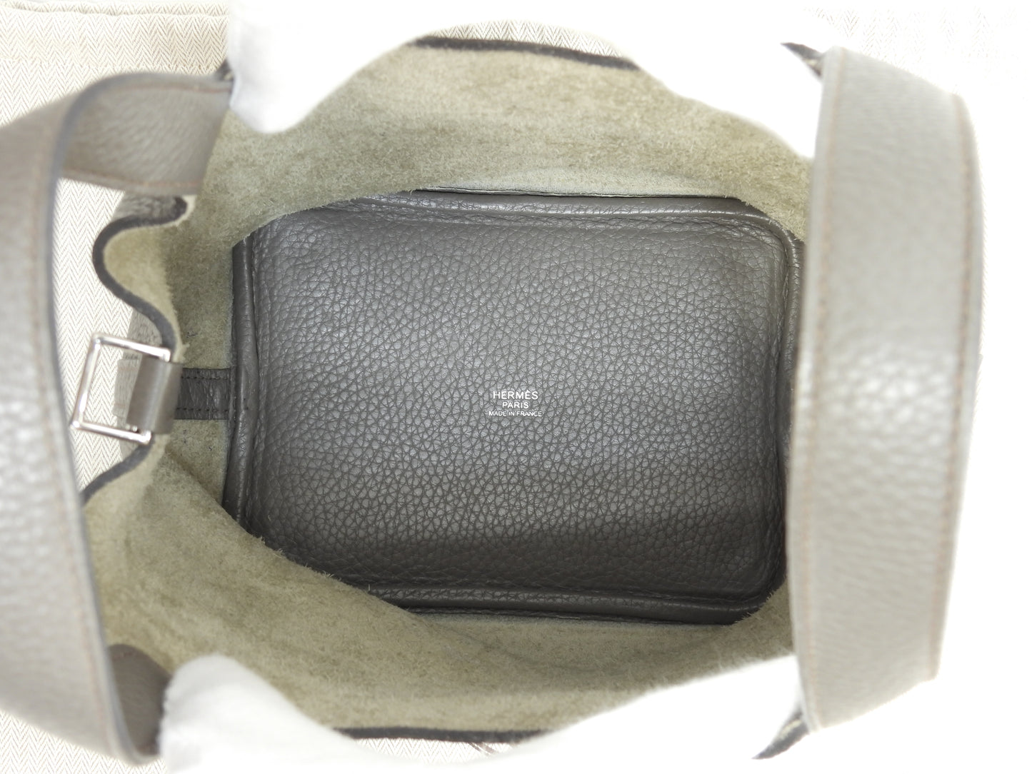 エルメス ピコタンロックPM トリヨンクレマンス エタン ハンドバッグ シルバー金具@A 6