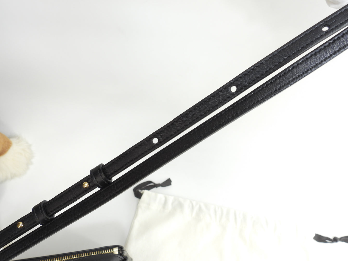 セリーヌ トリオラージ スムースレザー黒 クロスボディバッグ 斜掛ショルダー ポシェット 美品@ 3