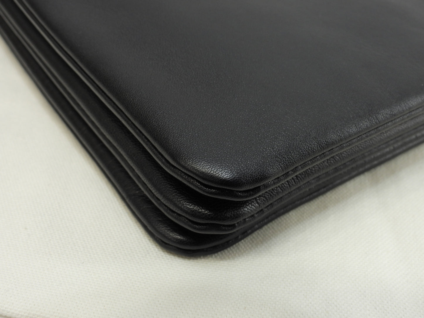 セリーヌ トリオラージ スムースレザー黒 クロスボディバッグ 斜掛ショルダー ポシェット 美品@ 3