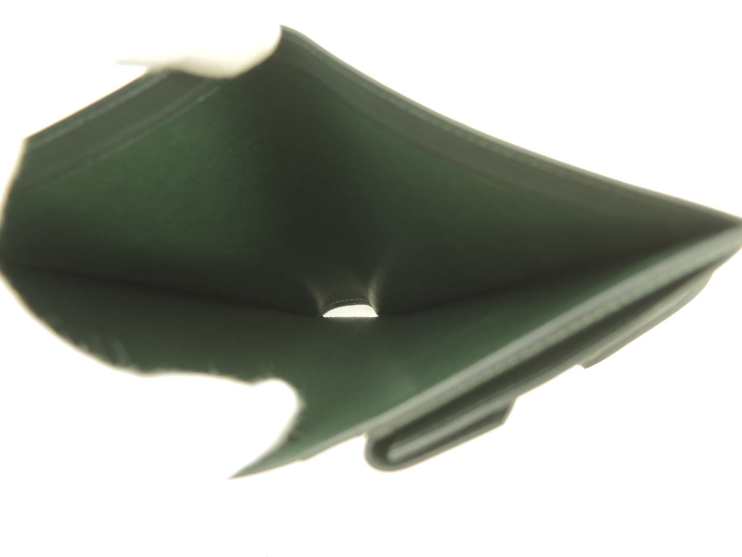 エルメス 2折財布 Boxカーフ 深緑 コンパクトウォレット レア@□E