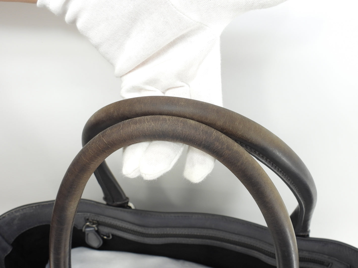 ベルルッティ トゥジュール カリグラフィ レザー濃灰 トートバッグ@A1200P