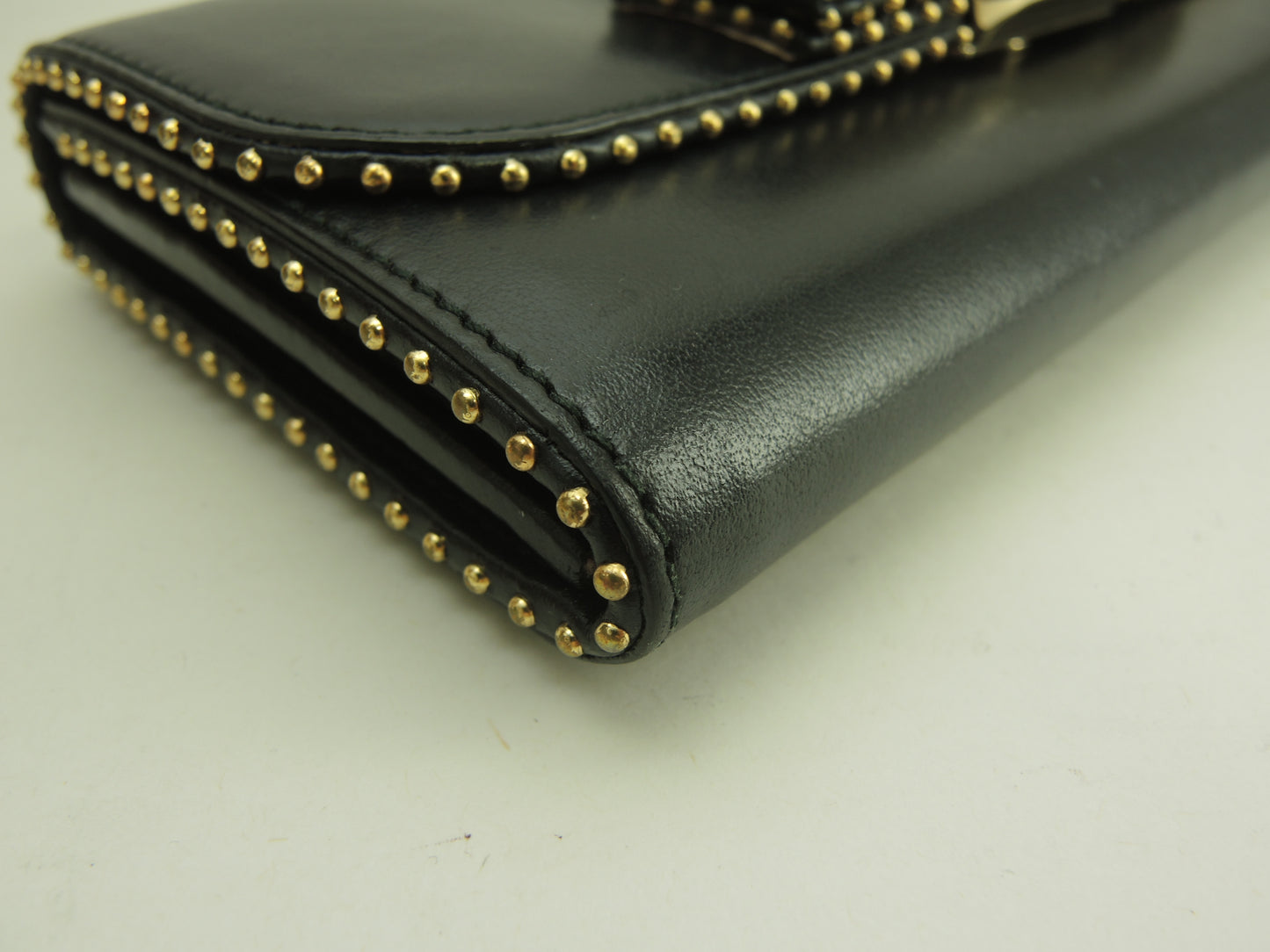 サルヴァトーレフェラガモ ロングウォレット ヴァラリボン レザー黒 2折長財布 美品@JP-22-D312