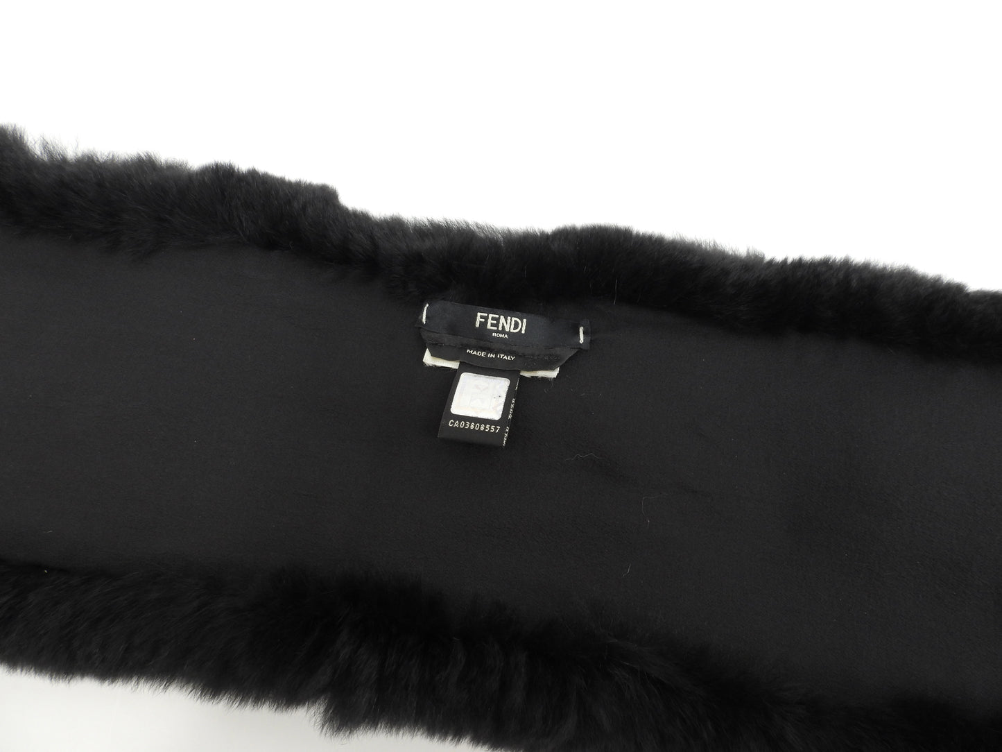フェンディ ネックウォーマー ラパン 黒 ラビットファー 襟巻 美品@ 4