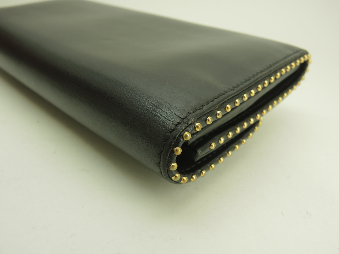 サルヴァトーレフェラガモ ロングウォレット ヴァラリボン レザー黒 2折長財布 美品@JP-22-D312