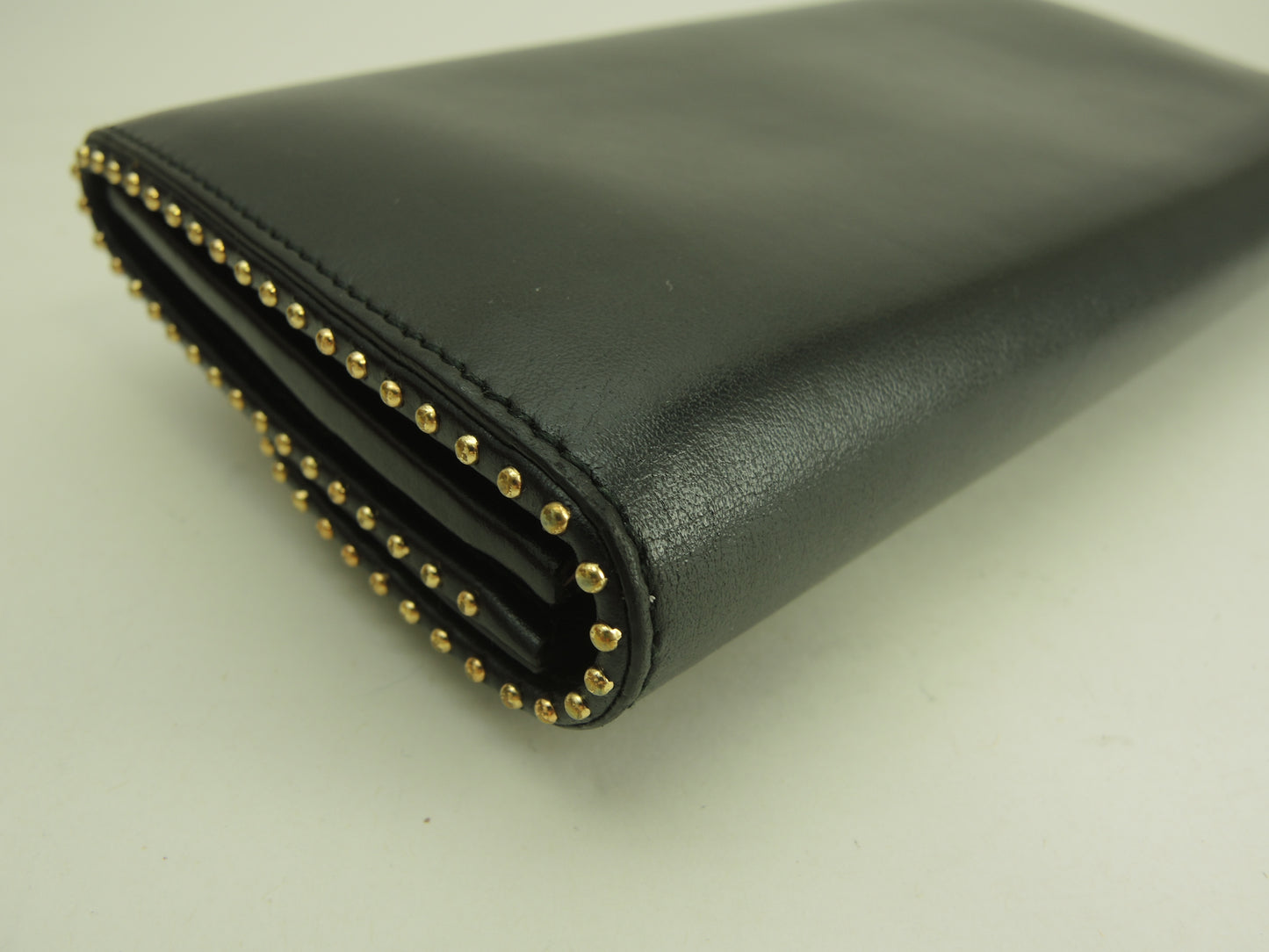 サルヴァトーレフェラガモ ロングウォレット ヴァラリボン レザー黒 2折長財布 美品@JP-22-D312