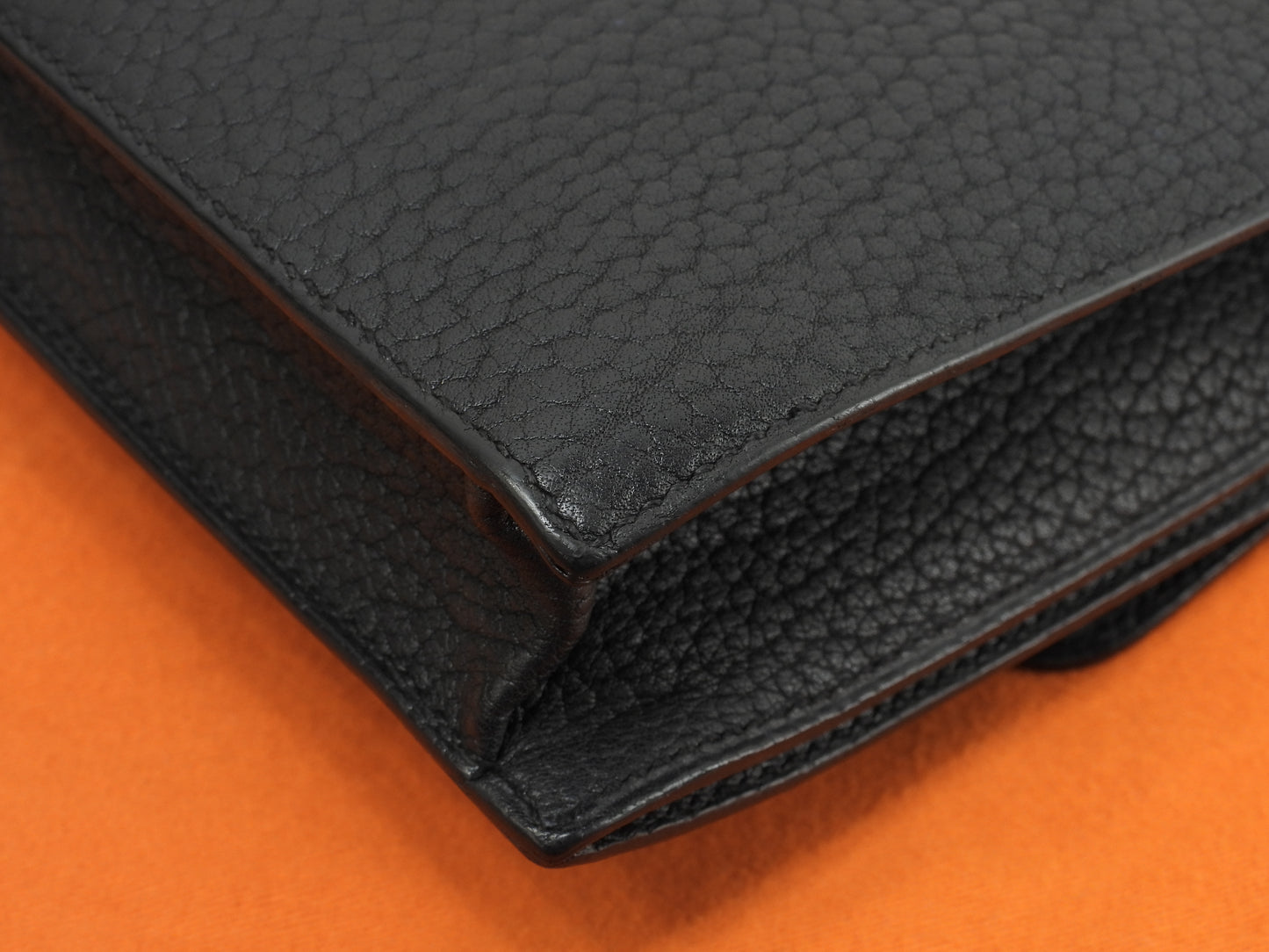 エルメス ジェット フィヨルド黒 シルバー金具 セカンドバッグ クラッチバッグ 美品@ 3