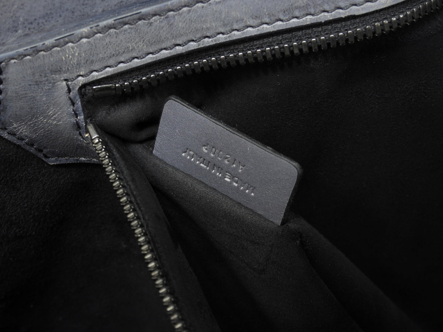 ベルルッティ トゥジュール カリグラフィ レザー濃灰 トートバッグ@A1200P