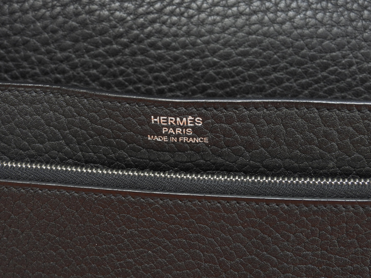 エルメス ジェット フィヨルド黒 シルバー金具 セカンドバッグ クラッチバッグ 美品@ 3