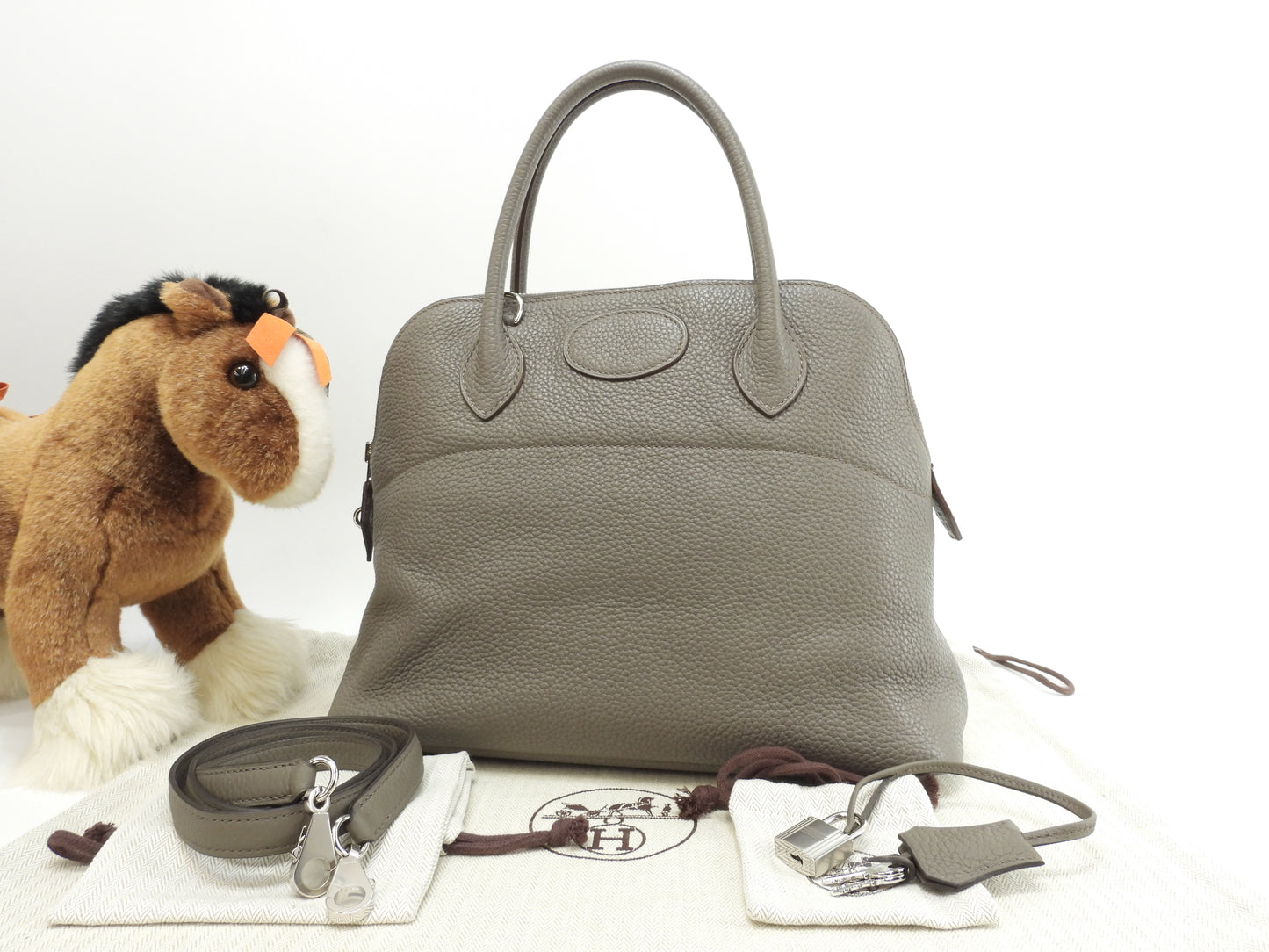 エルメス ボリード31 トリヨン/エタン シルバー金具 ハンドバッグ 美品@□P 3