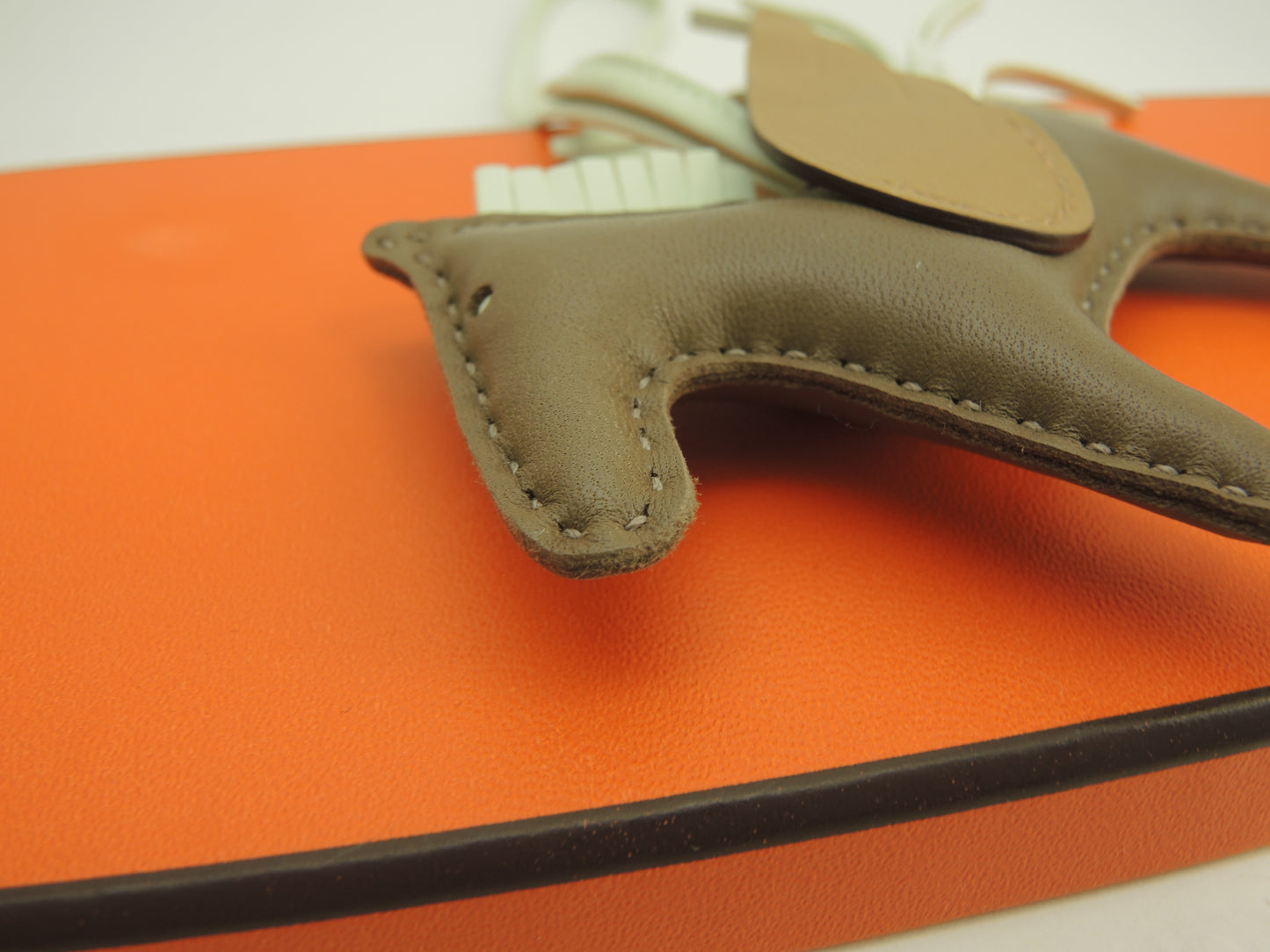 エルメス ロデオPMペガサス アニューミロ トープ茶薄緑 バッグチャーム 未使用@B 3