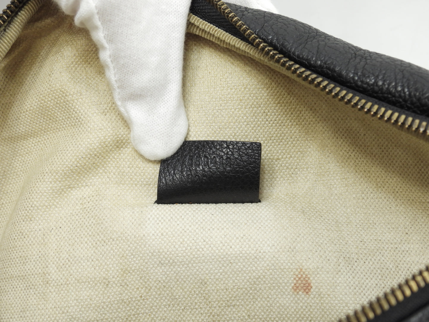 グッチ クロスボディバッグ GGロゴプリント レザー黒 斜掛ショルダーバッグ@ 7