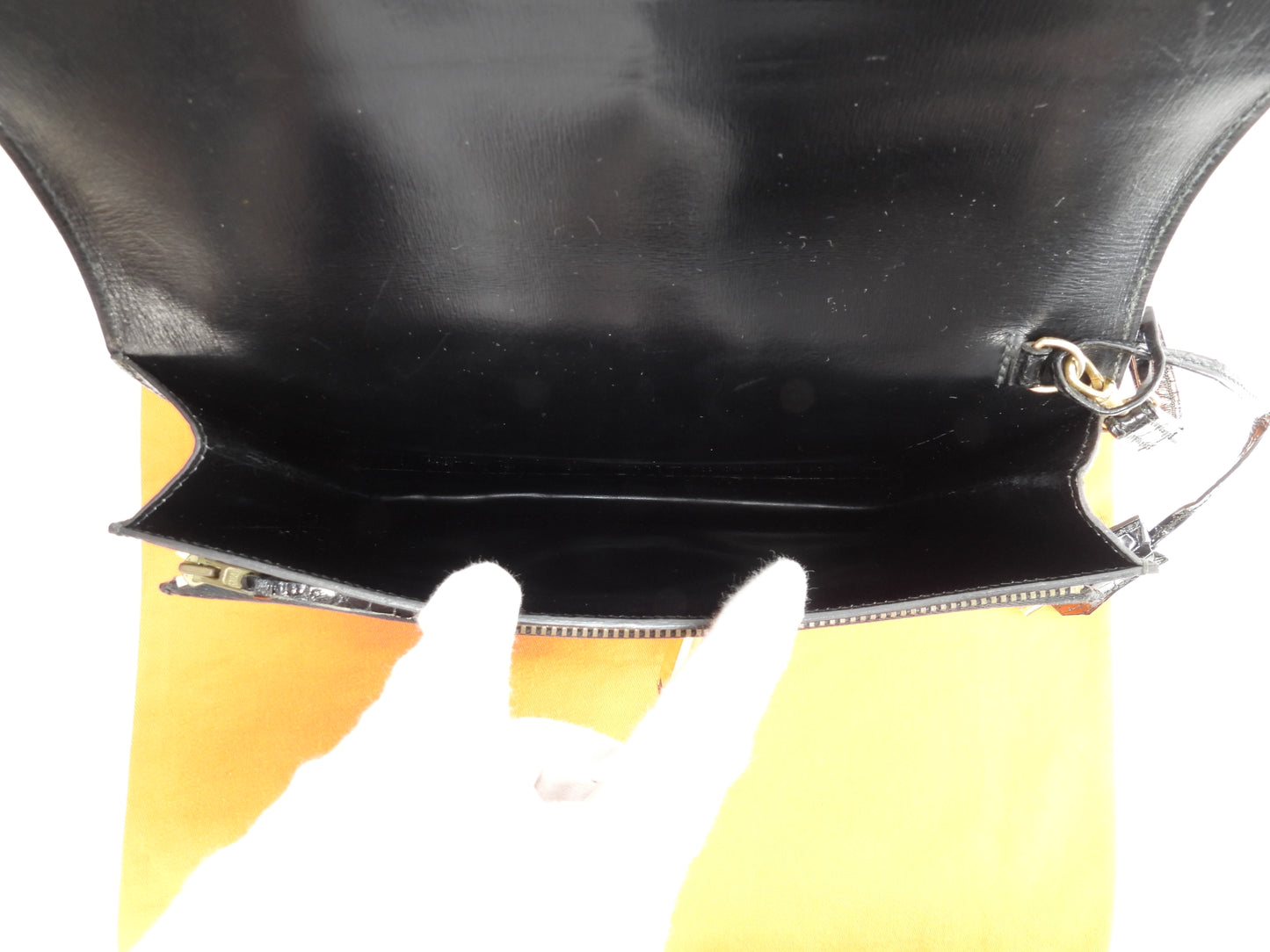 エルメス ジェット クロコダイル 黒 セカンドバッグ クラッチバッグ 美品@○K