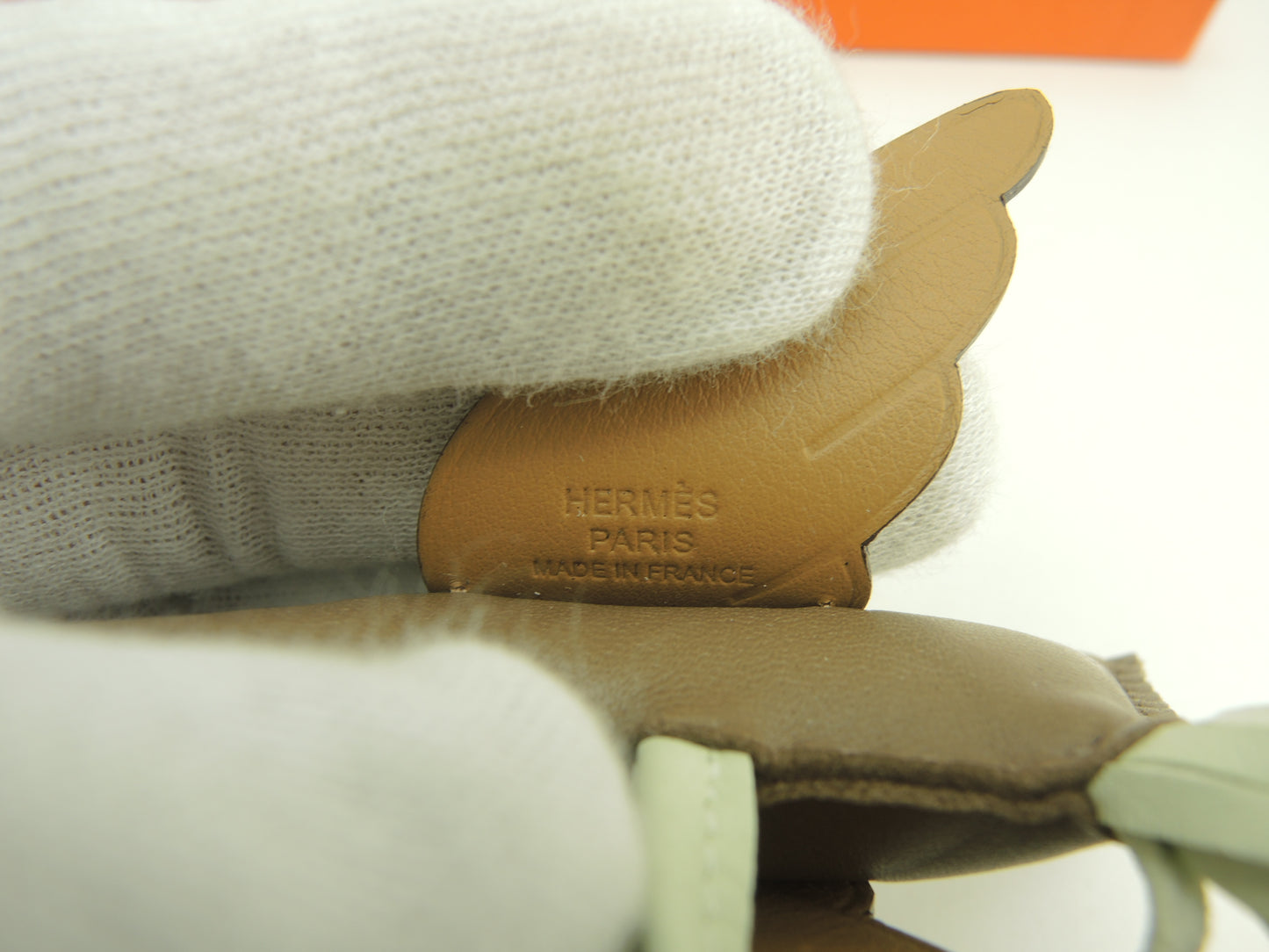 エルメス ロデオPMペガサス アニューミロ トープ茶薄緑 バッグチャーム 未使用@B 3