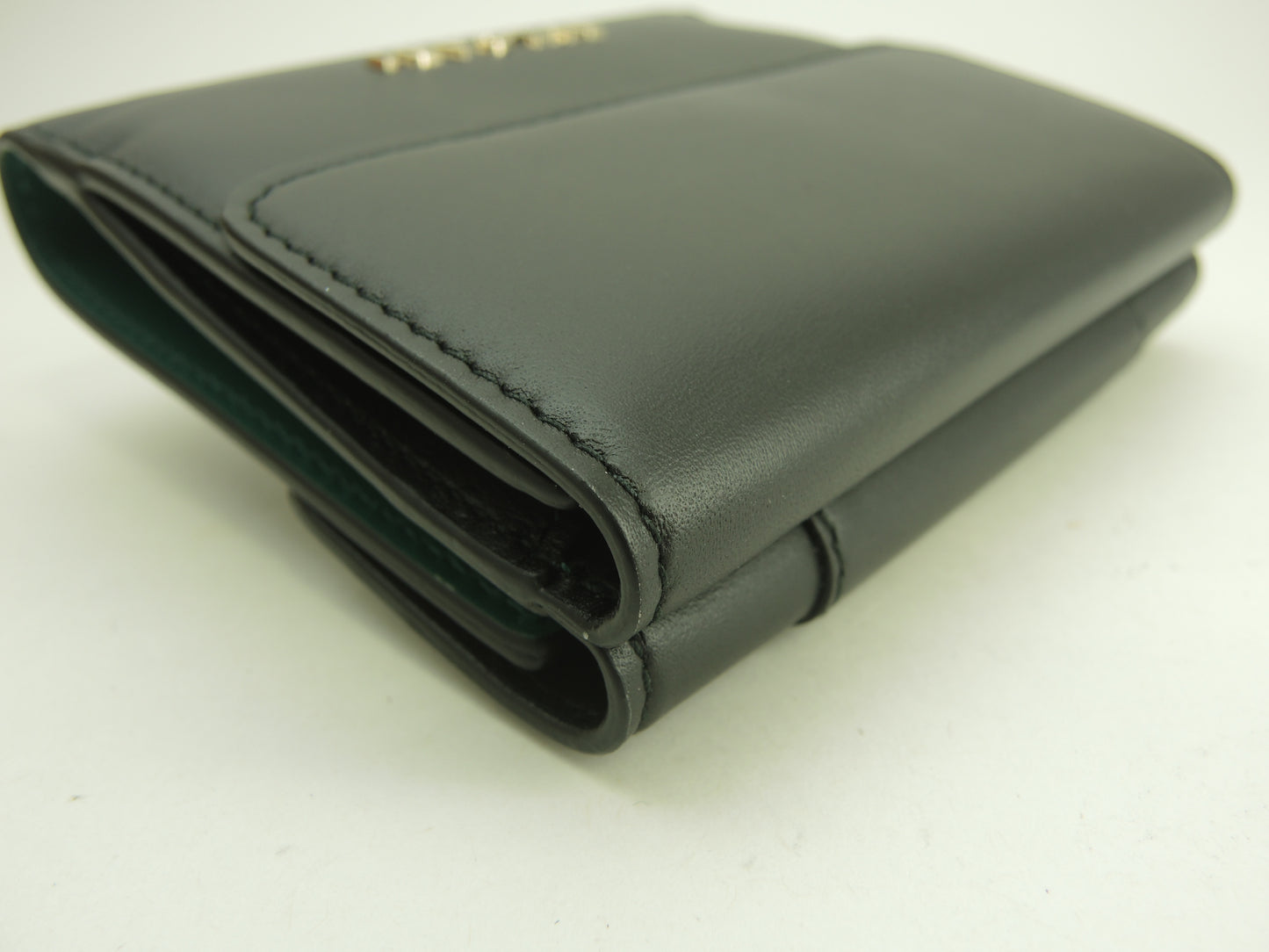 ブルガリ Wホック三折財布 セルペンティ レザー黒 フォーエバー スモールウォレット 未使用@ 14