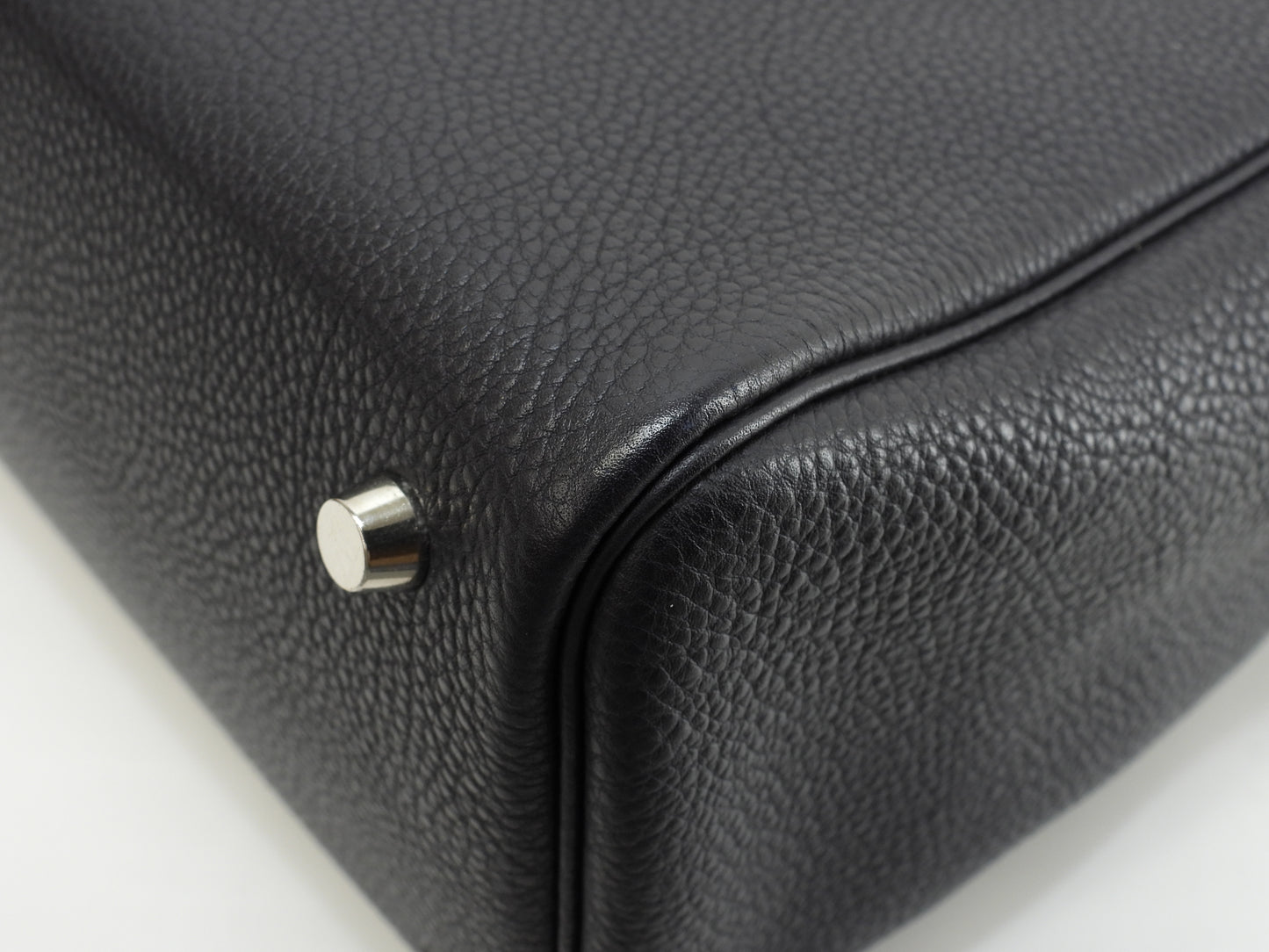 エルメス カバナ トゴ紺 シルバー金具 トートバッグ ショルダーバッグ 極美品@□E