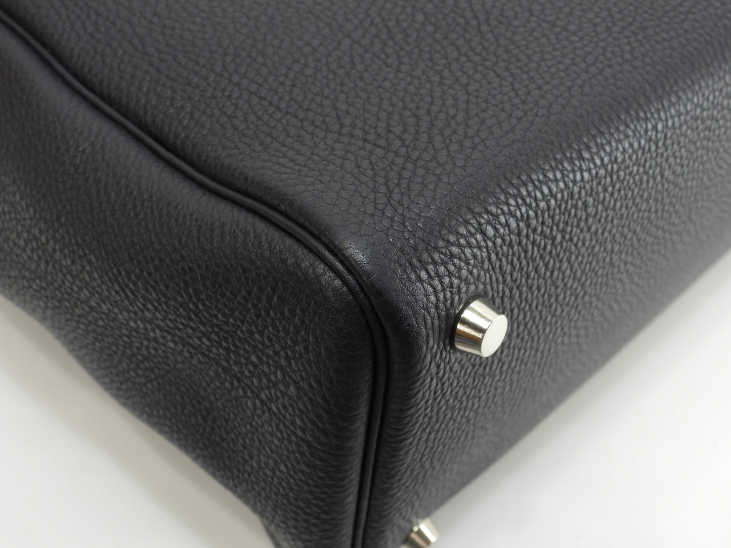 エルメス カバナ トゴ紺 シルバー金具 トートバッグ ショルダーバッグ 極美品@□E