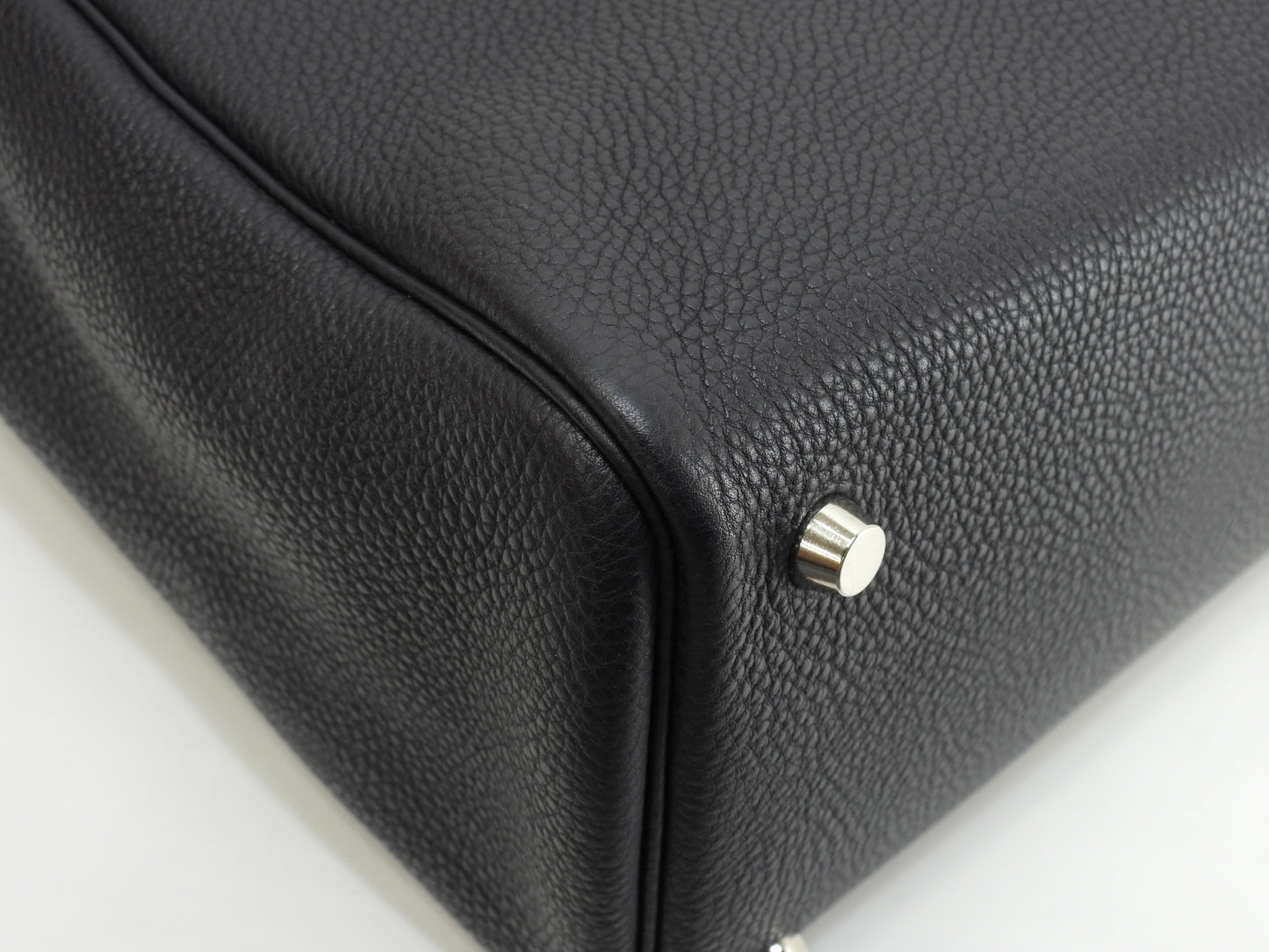 エルメス カバナ トゴ紺 シルバー金具 トートバッグ ショルダーバッグ 極美品@□E