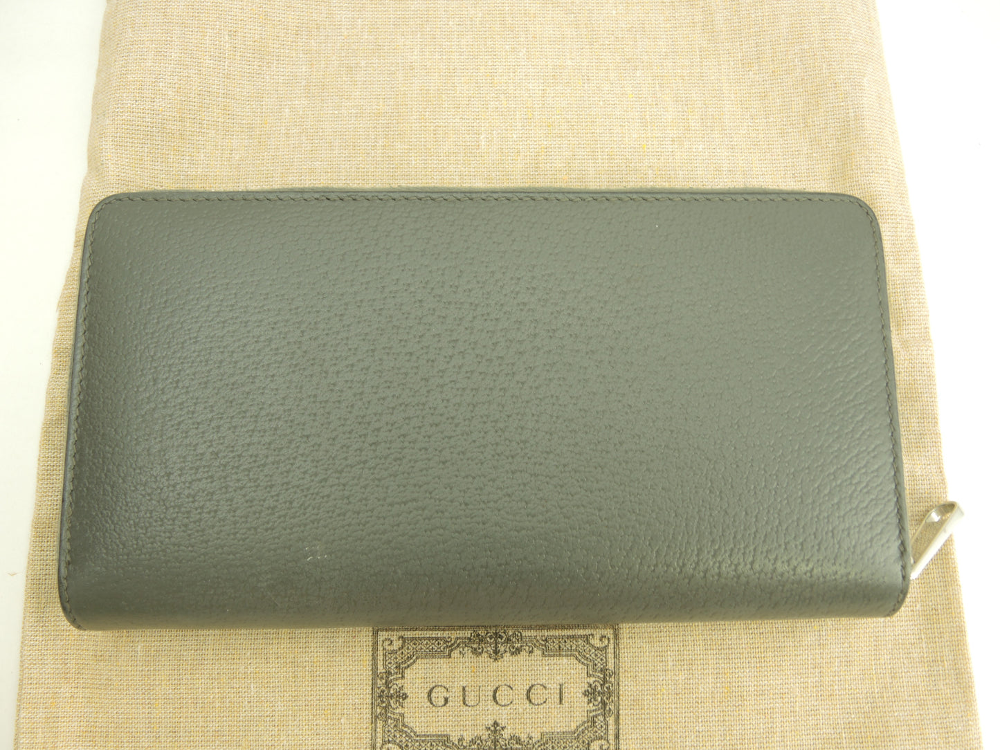 グッチ ジップアラウンドウォレット長財布 GGオフィディア レザー灰 ロングウォレット@ 2