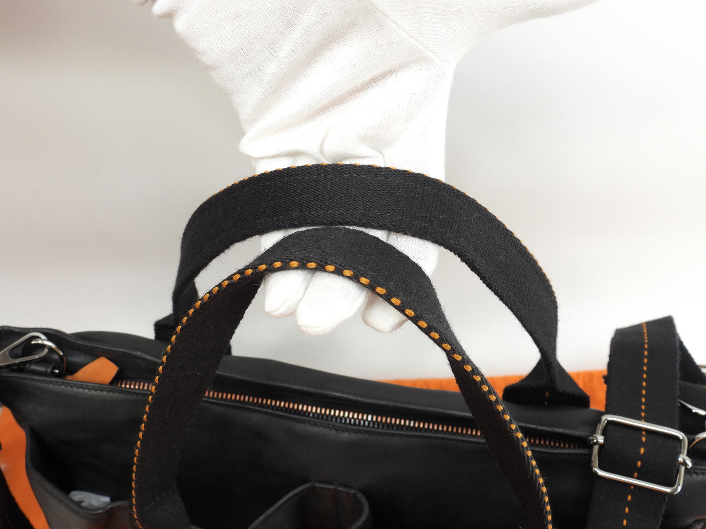 エルメス キャラバンホリゾンタルMM レザー黒 クロスボディバッグ ハンドバッグ 美品@ 56