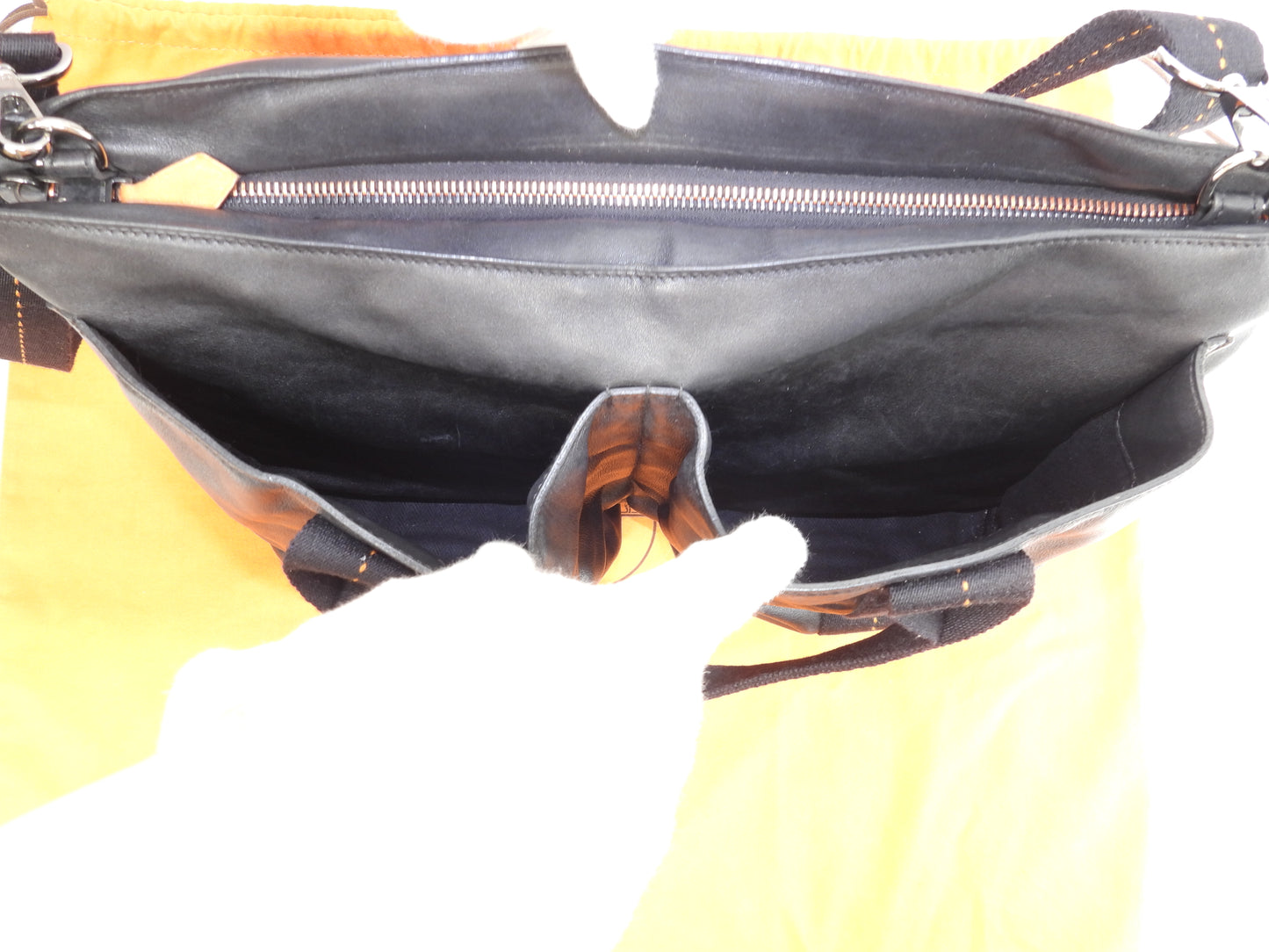 エルメス キャラバンホリゾンタルMM レザー黒 クロスボディバッグ ハンドバッグ 美品@ 56