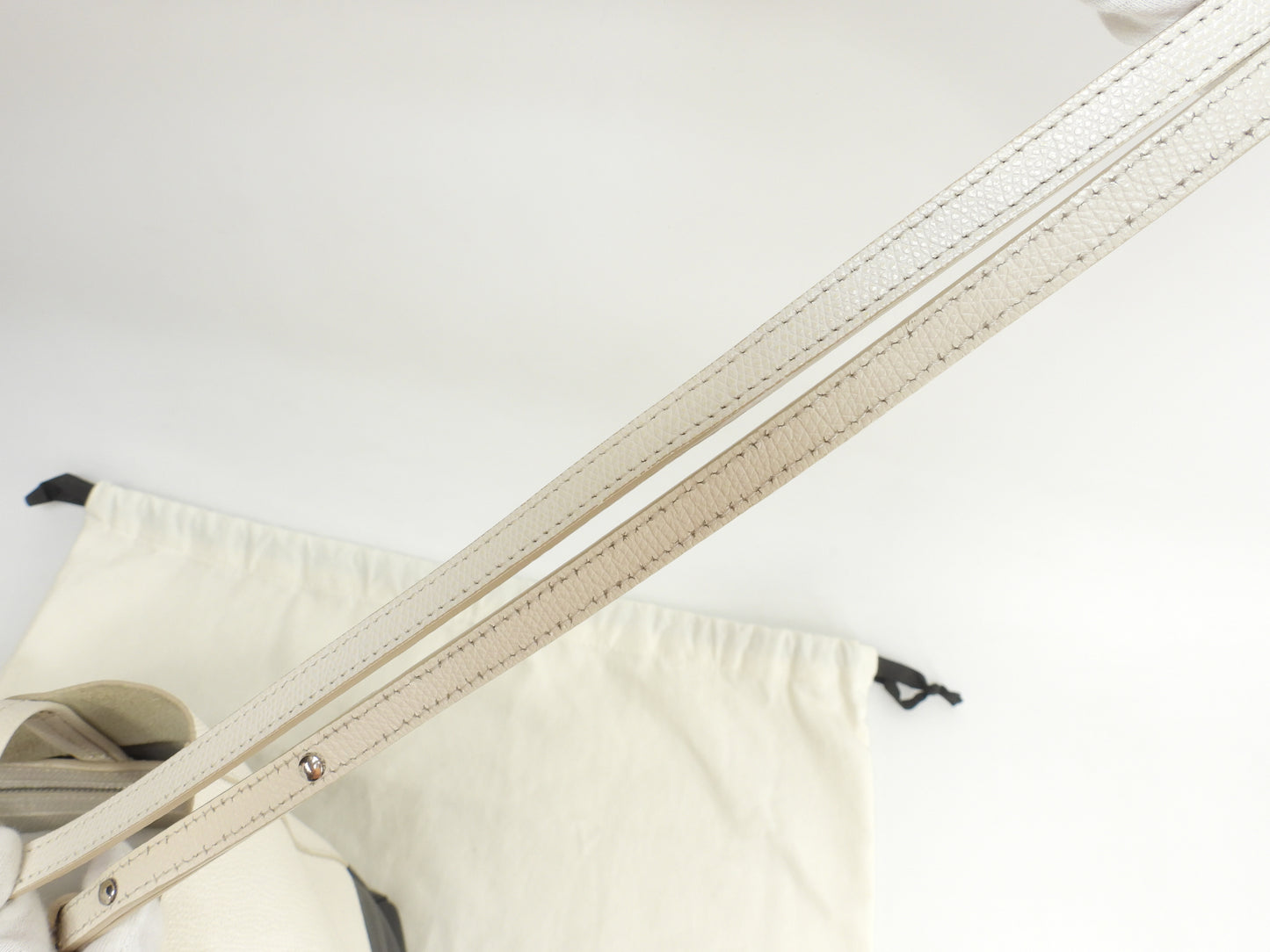 セリーヌ カバスモール ヴェルティカル レザー白黒 ポシェット トートバッグ ハンドバッグ@S-GA-0156