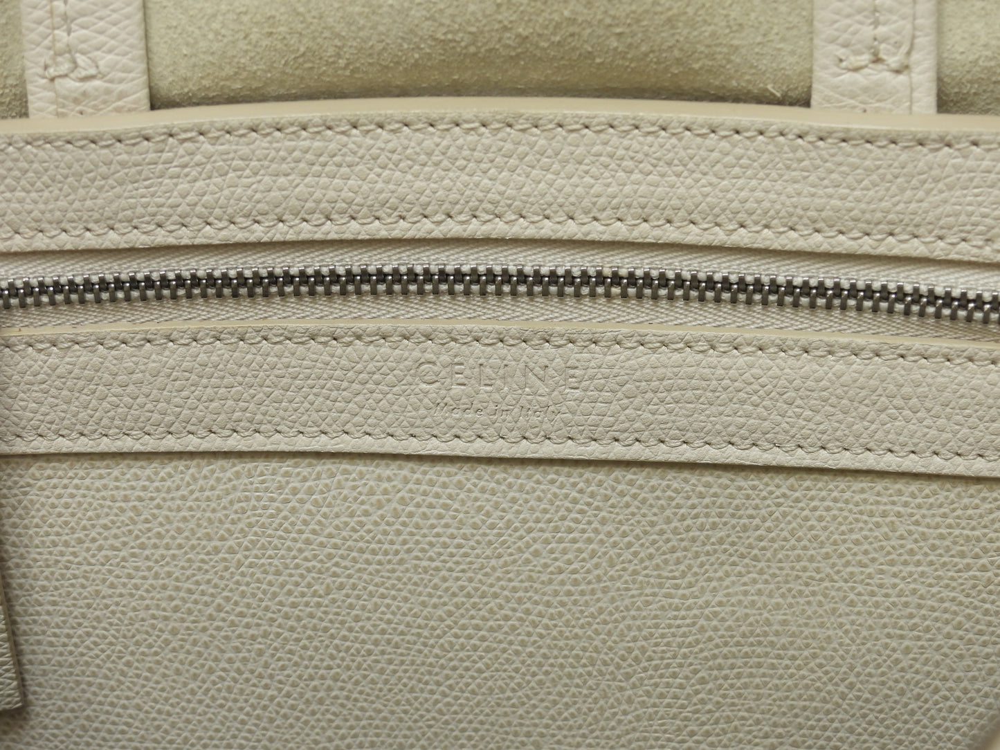 セリーヌ カバスモール ヴェルティカル レザー白黒 ポシェット トートバッグ ハンドバッグ@S-GA-0156